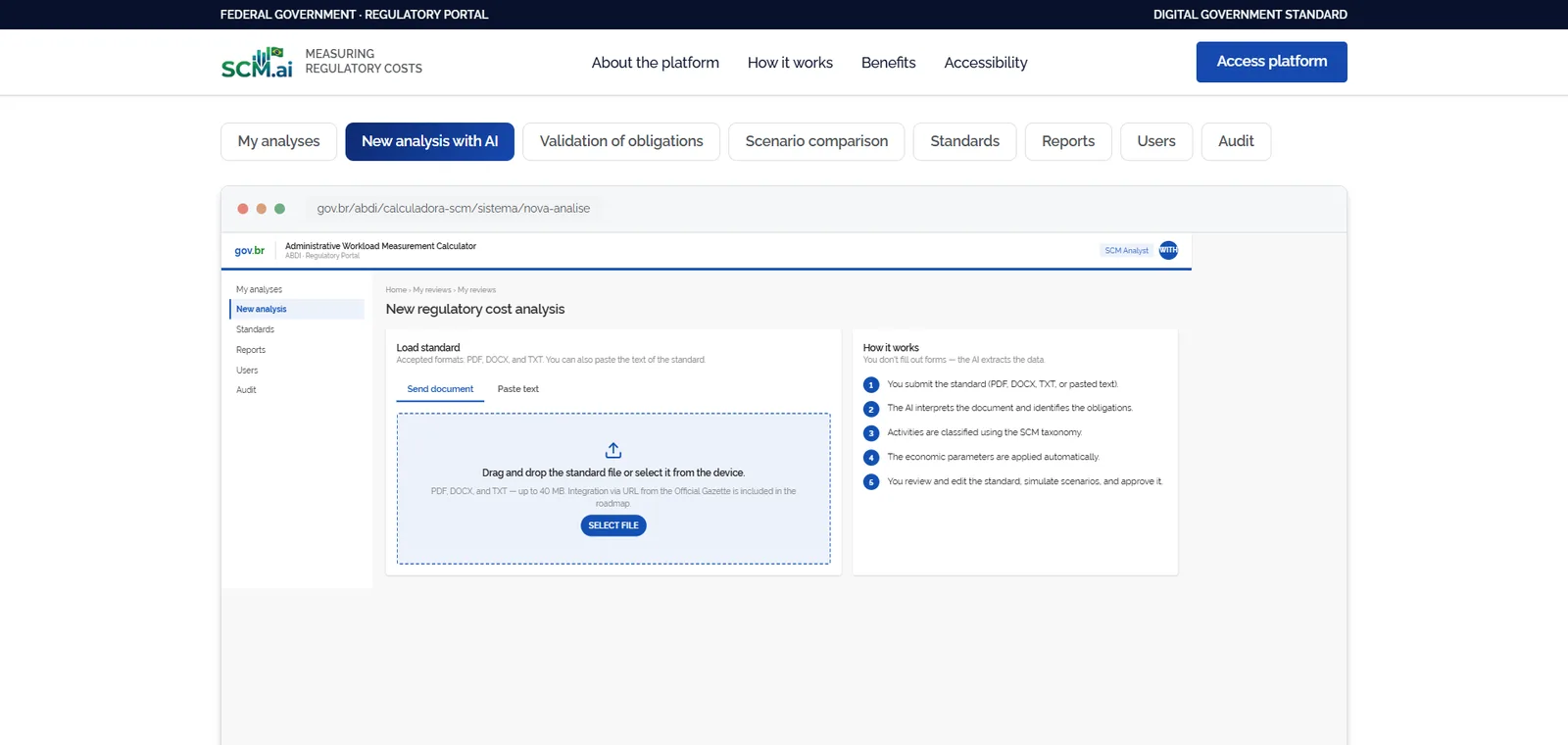Regulatory text import